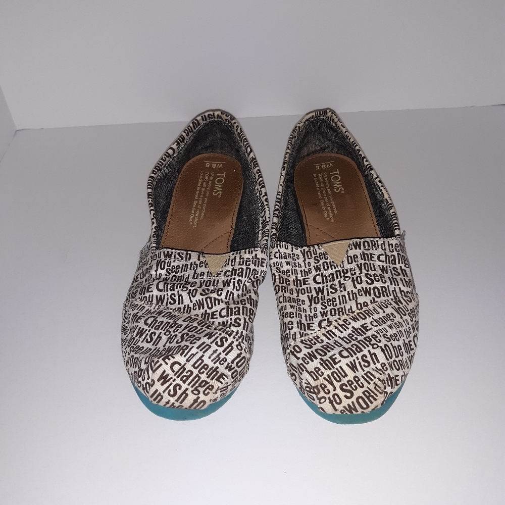 Tom's "be the change" flats